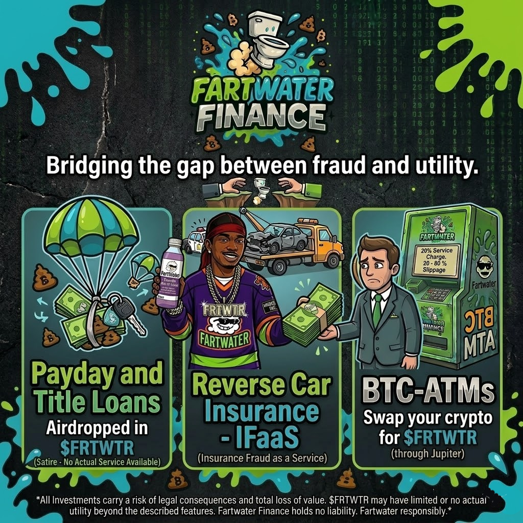 FartWATER Finance poster art